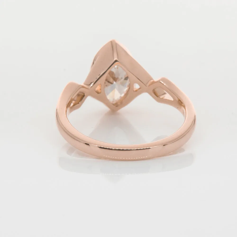 18ct Rose Gold 1.51ct Diamond Snowflake Ring