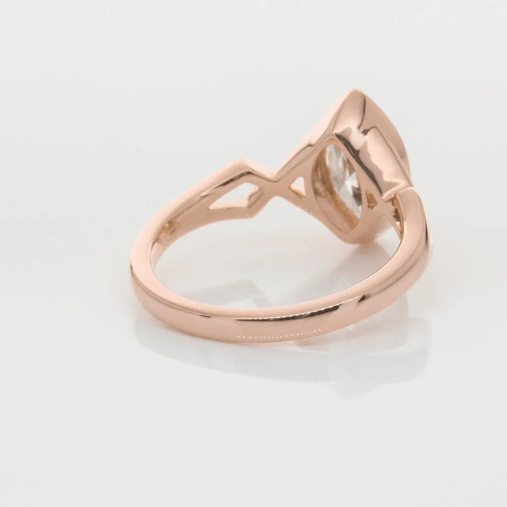 18ct Rose Gold 1.51ct Diamond Snowflake Ring