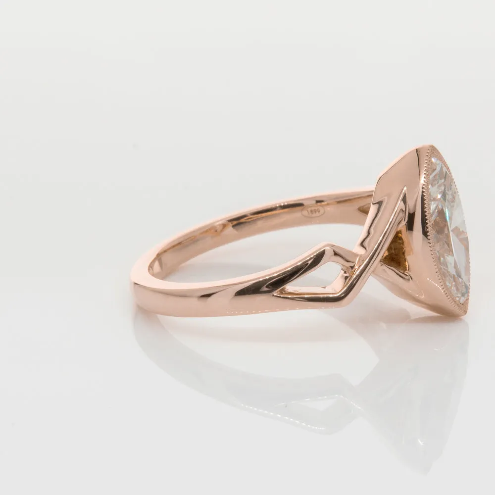 18ct Rose Gold 1.51ct Diamond Snowflake Ring