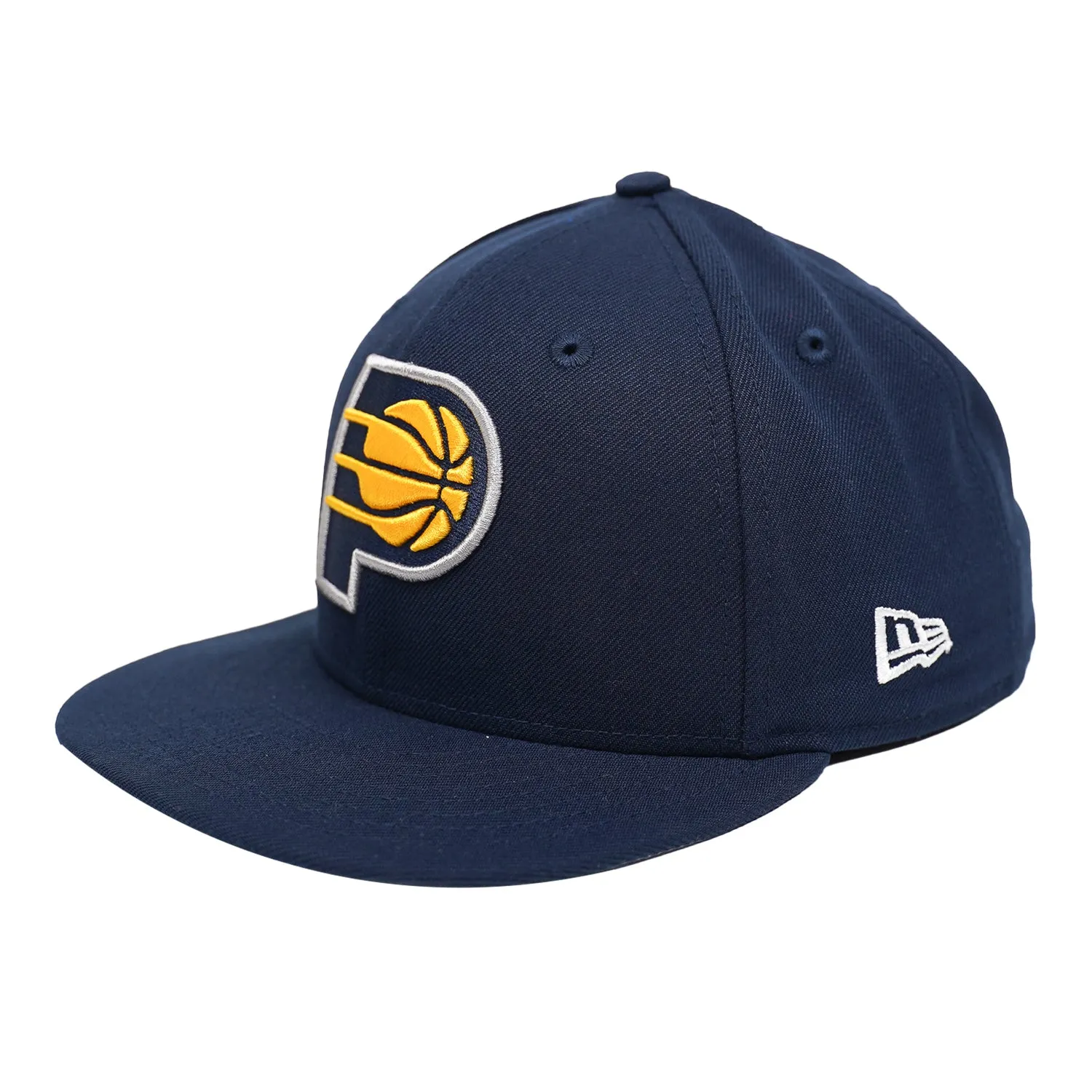 Adult Indiana Pacers Primary Logo 59FIFTY Rally Drive Hat in Navy by New Era