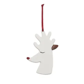 Angel Ceramics Matt Ceramic Retro Rudolph Hanging Decoration