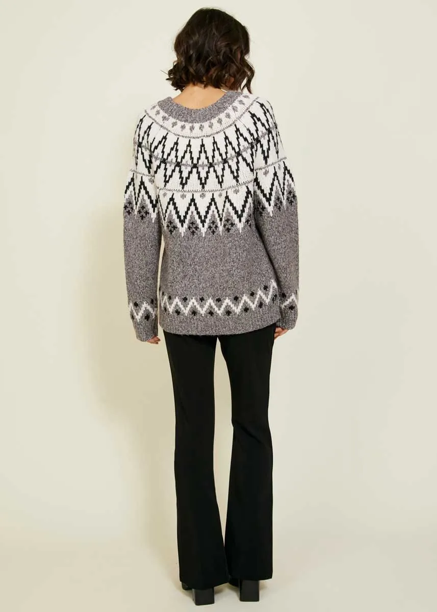 Apres Sweater - Grey Multi