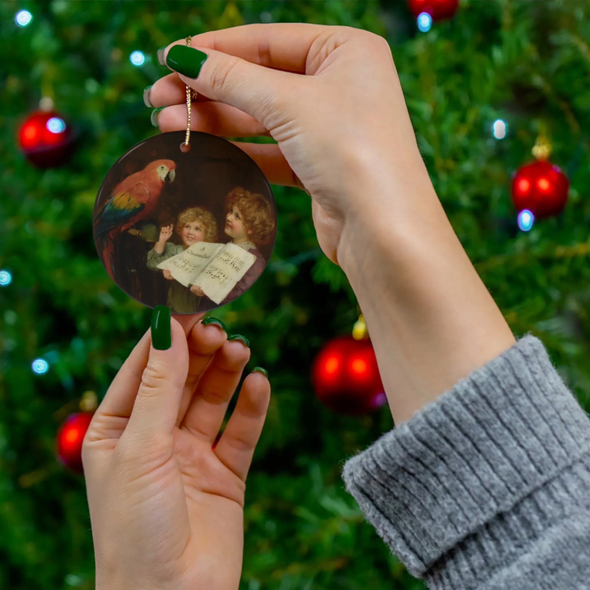 Arthur John Elsley: "The Singing Lesson" - Ceramic Ornament, 1-Pack