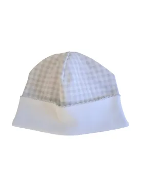 Baby's "Grey Checks" Unisex Pima Cotton Hat