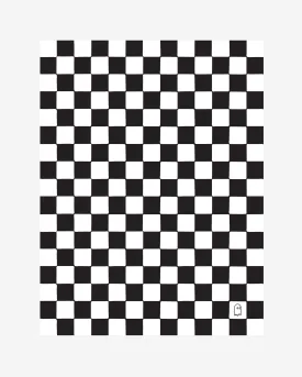 Black Checkered Poster