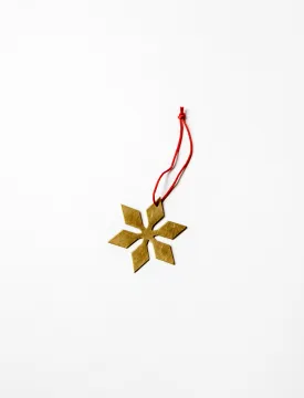 Brass Ornament Snowflake C