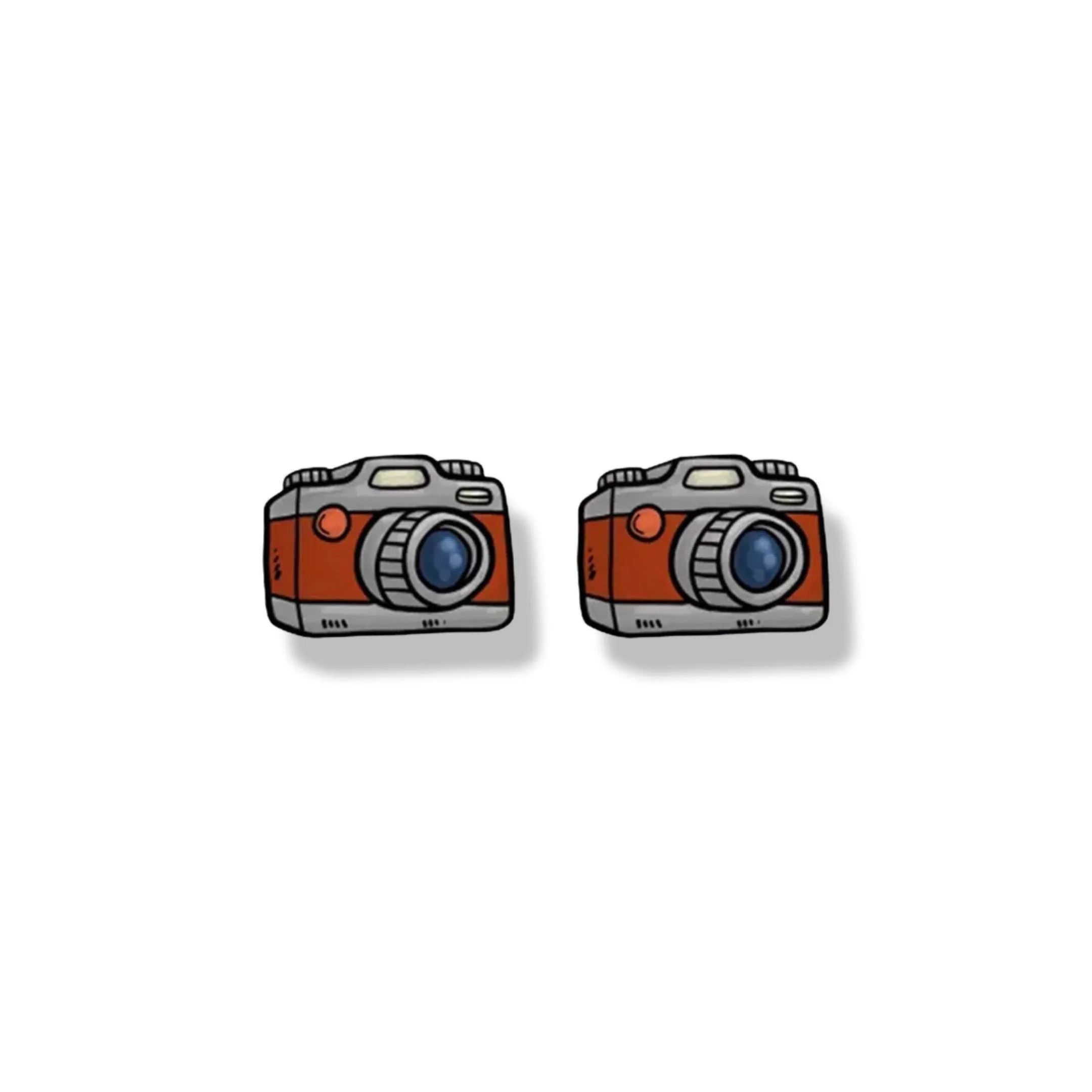 Camera Stud Earrings - Photographer Earrings, Handmade Jewelry, Handmade Earrings, Photography Earrings, Appreciation Gift, DSLR Camera