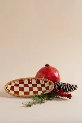 Ceramic Checkered Dish