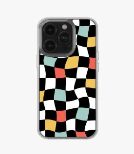 Colorful Wavy Checkered Silicone Case