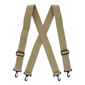 CTM® Men's Big & Tall Elastic X-Back Suspenders with Plastic Hook Ends