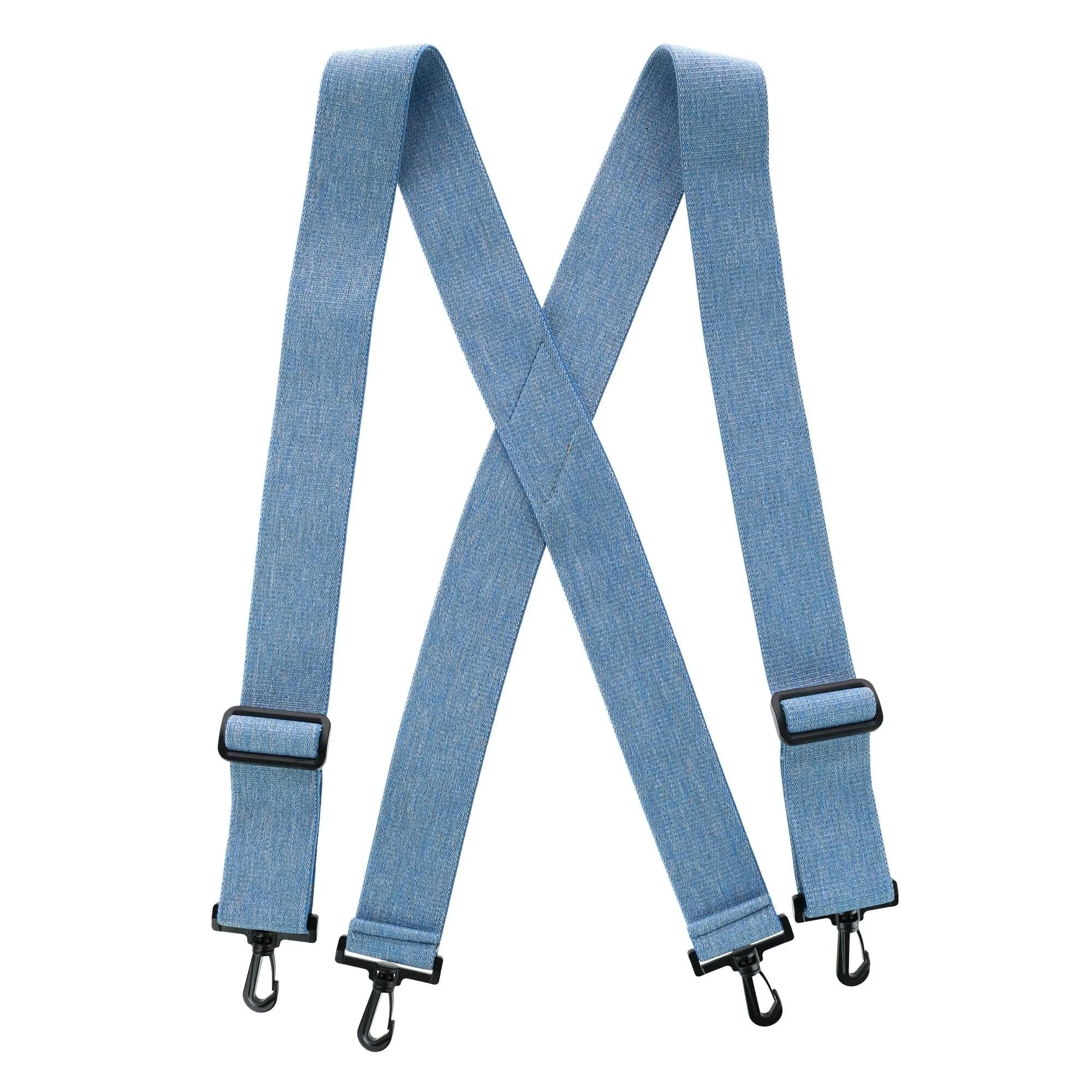 CTM® Men's Big & Tall Elastic X-Back Suspenders with Plastic Hook Ends