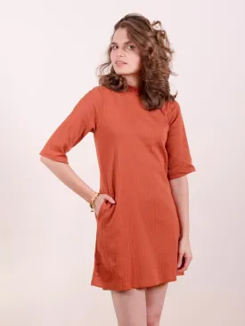 Eve Dress - Sandstone Rib Knit