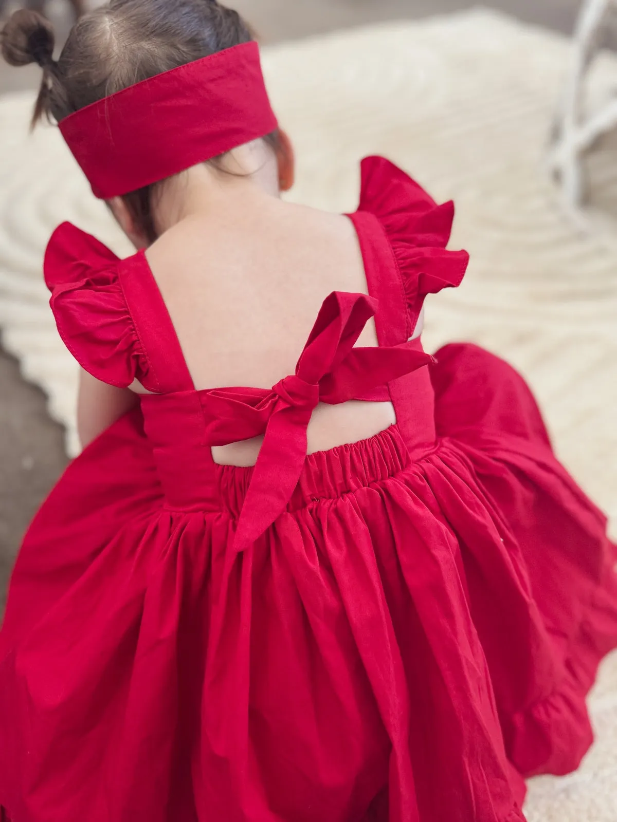 Faith Girls Red Christmas Dress