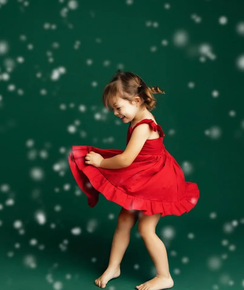 Faith Girls Red Christmas Dress