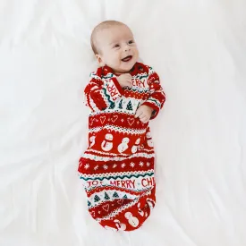 Festive Fair Isle Infant Gown