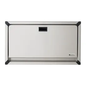 FOUNDATIONS® 100SSC-R Recess-Mounted, Horizontal-Folding Stainless Steel Clad & Framed Baby Changing Station