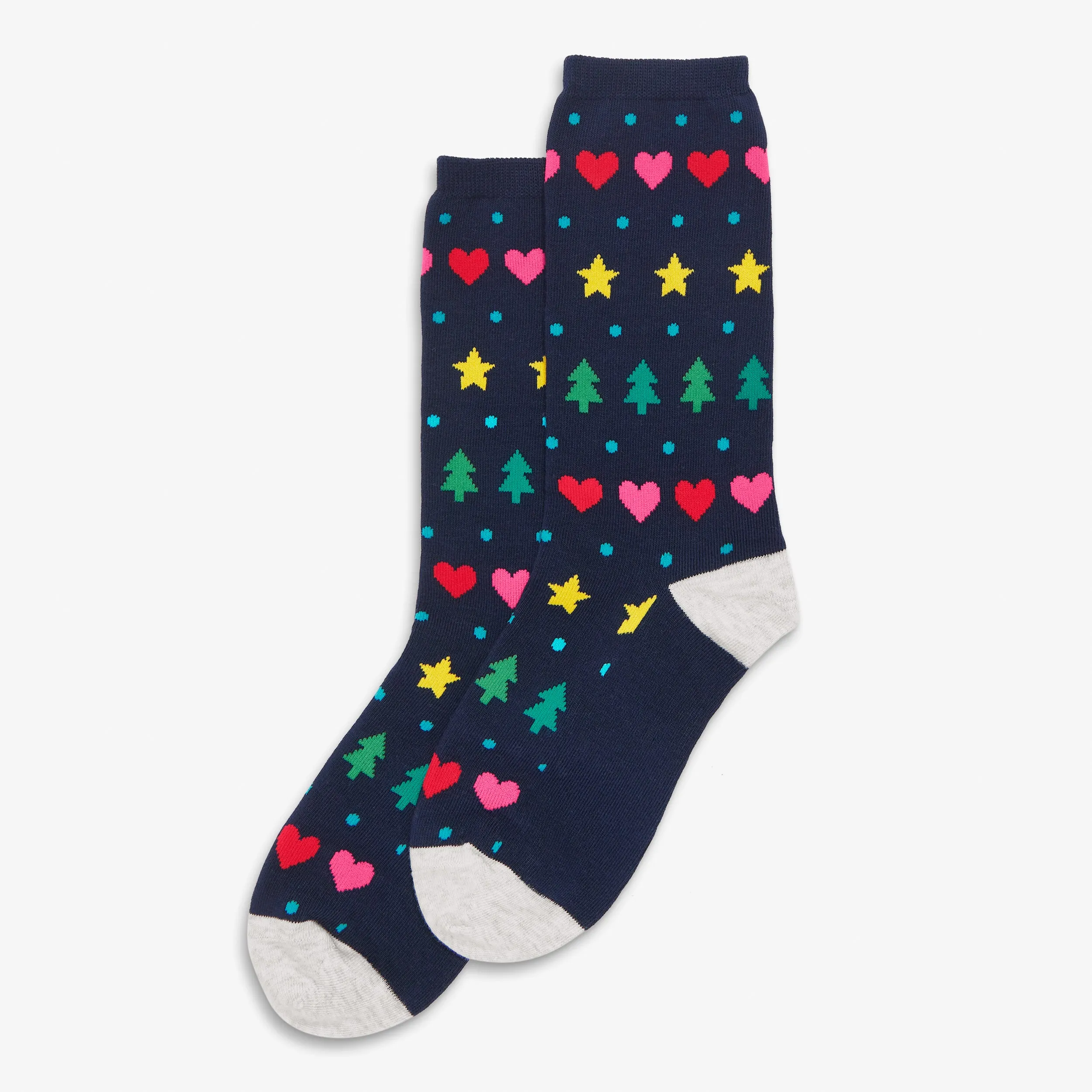 Grown-up socks in fair isle