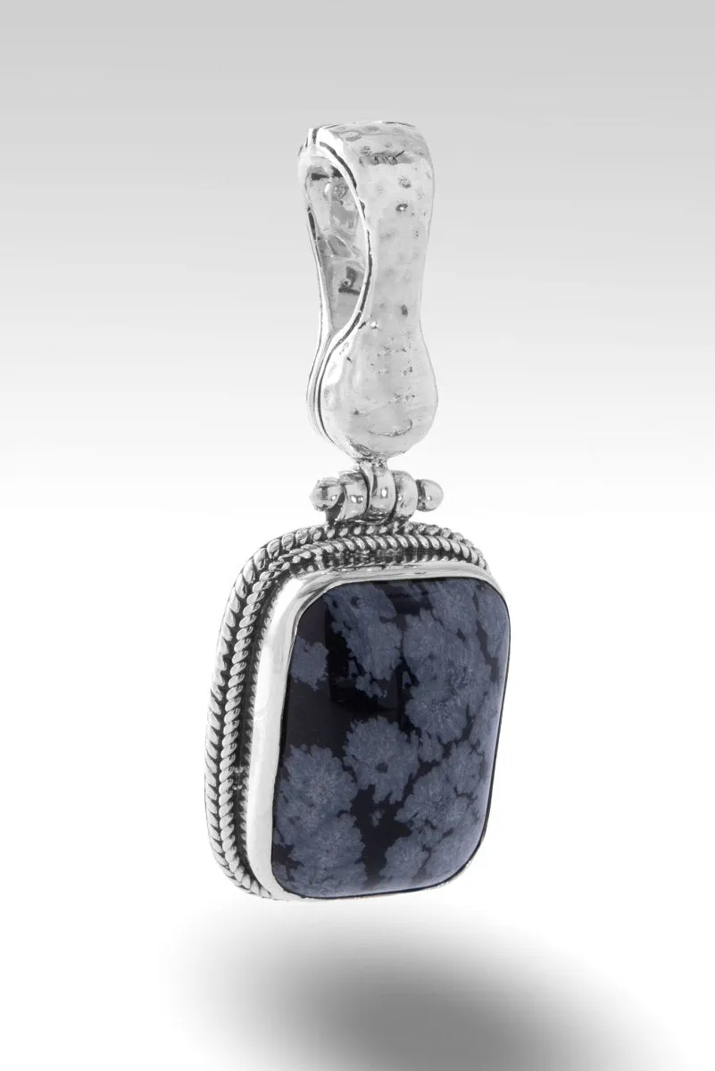 How Great Thou Art Pendant™ in Snowflake Obsidian