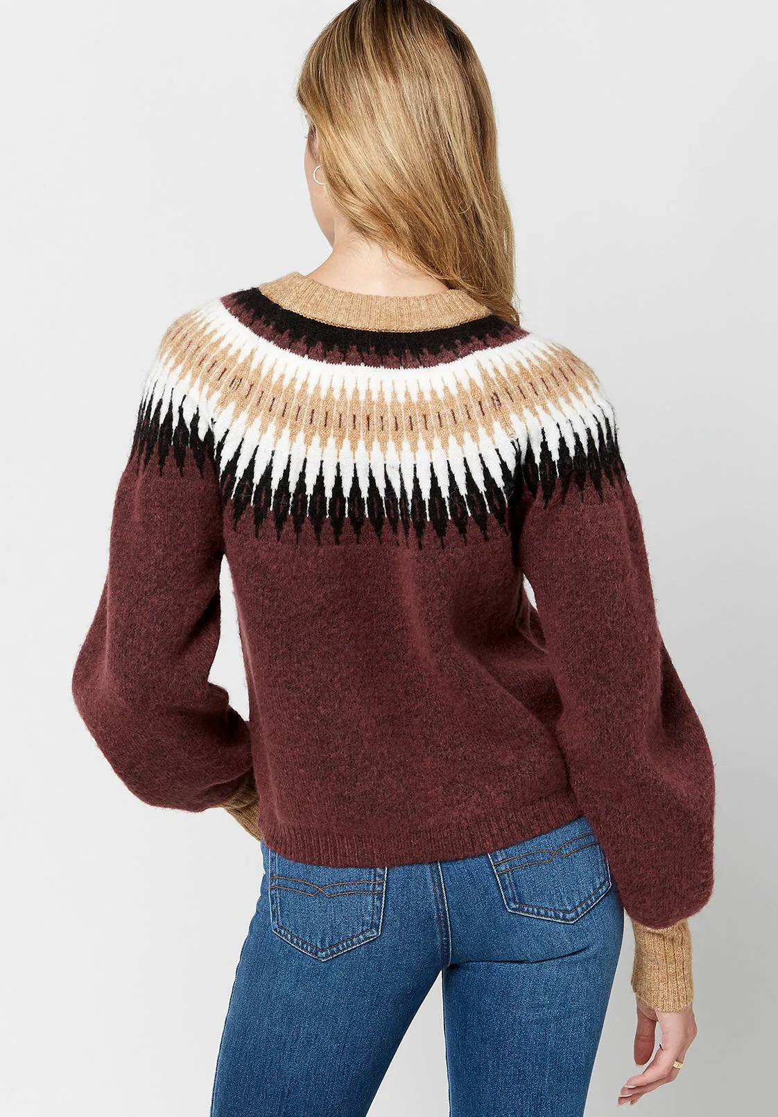 Knit Karina Fair Isle Sweater - SW0555F