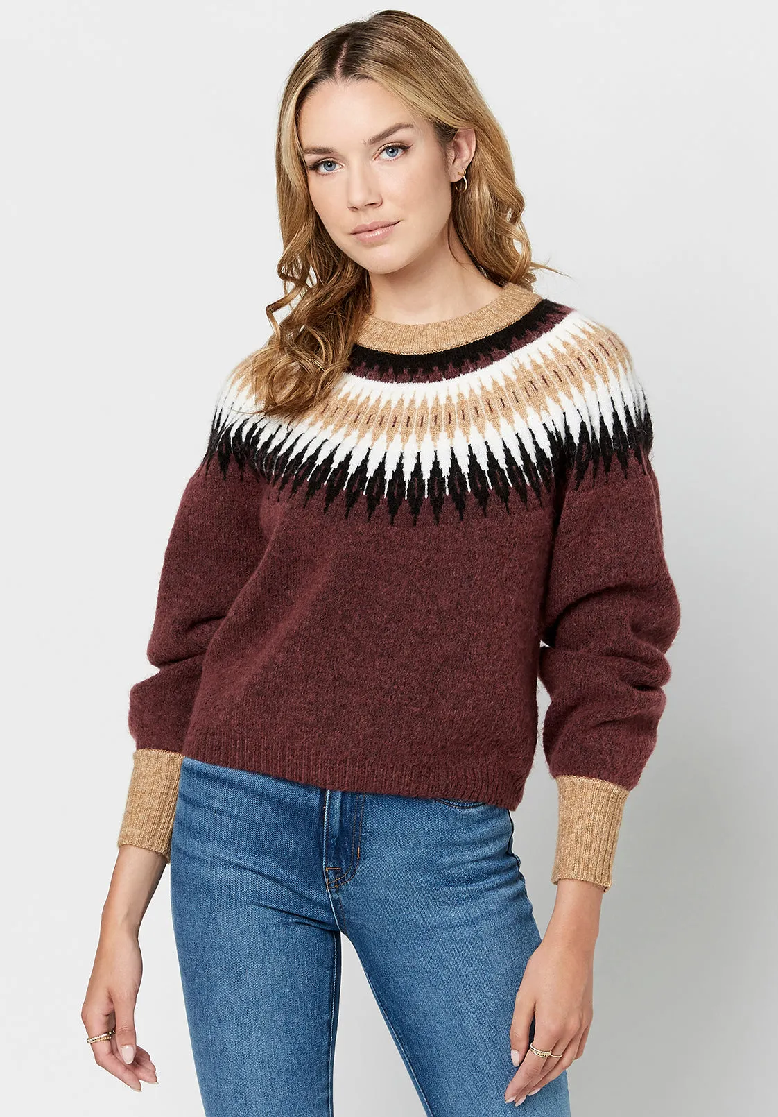 Knit Karina Fair Isle Sweater - SW0555F