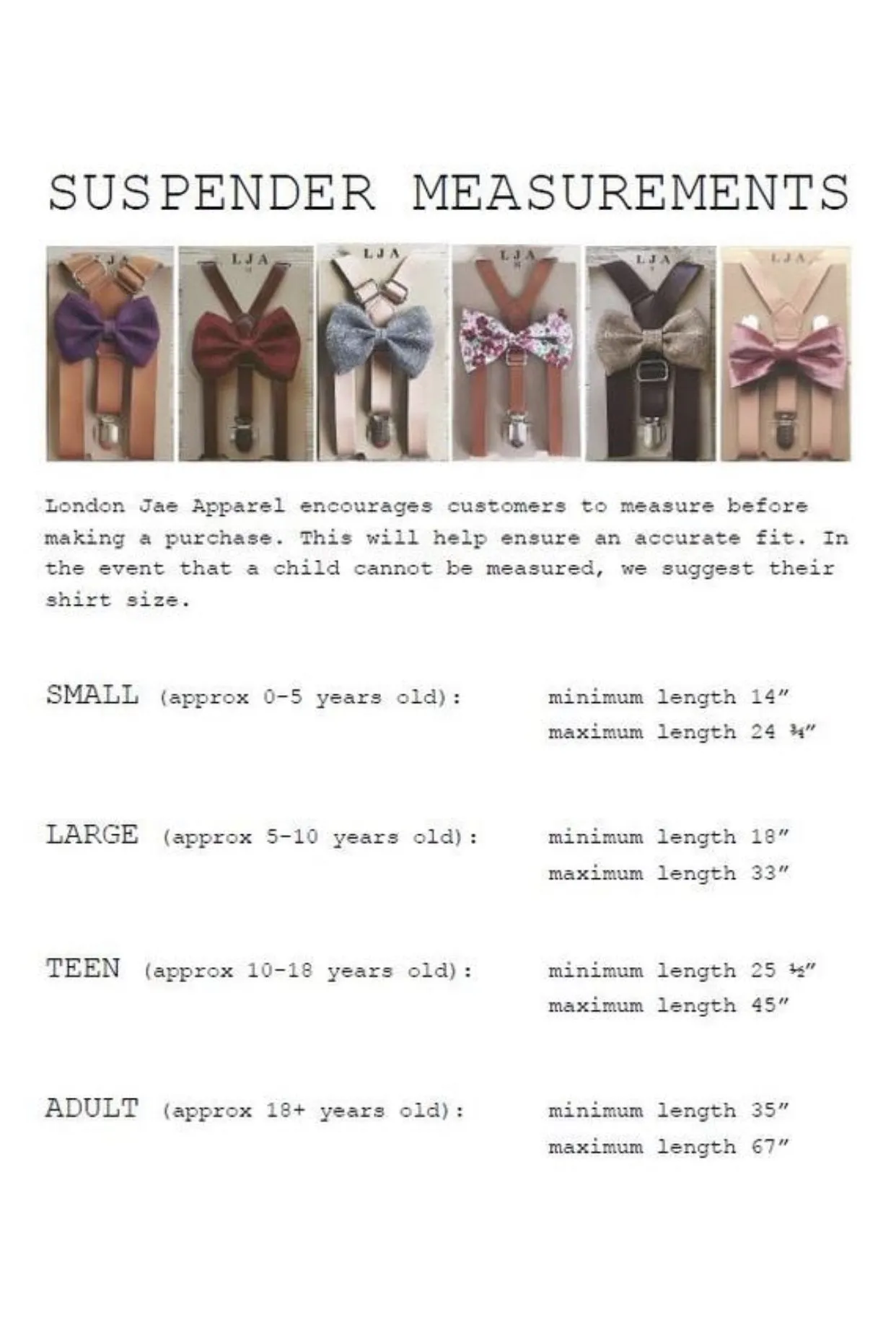 Light Brown Elastic Suspenders