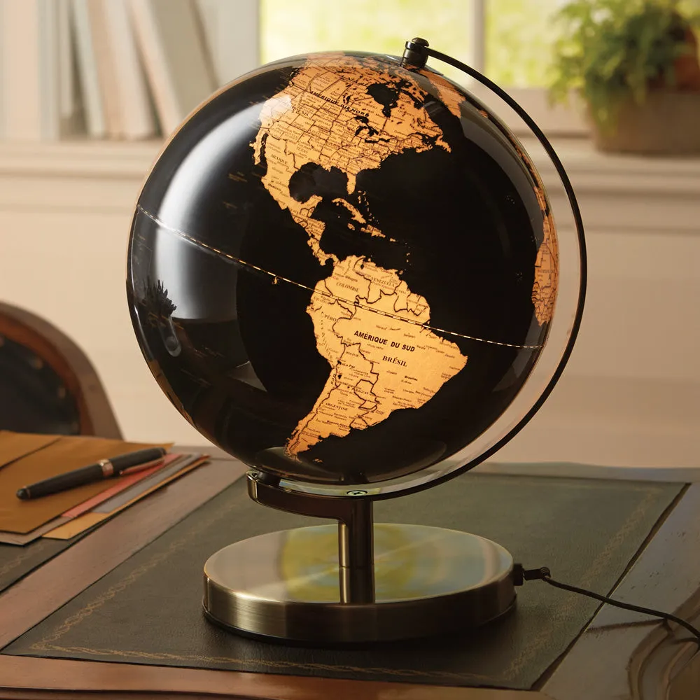 NLDA 10" Black Lighted Globe 910-1670