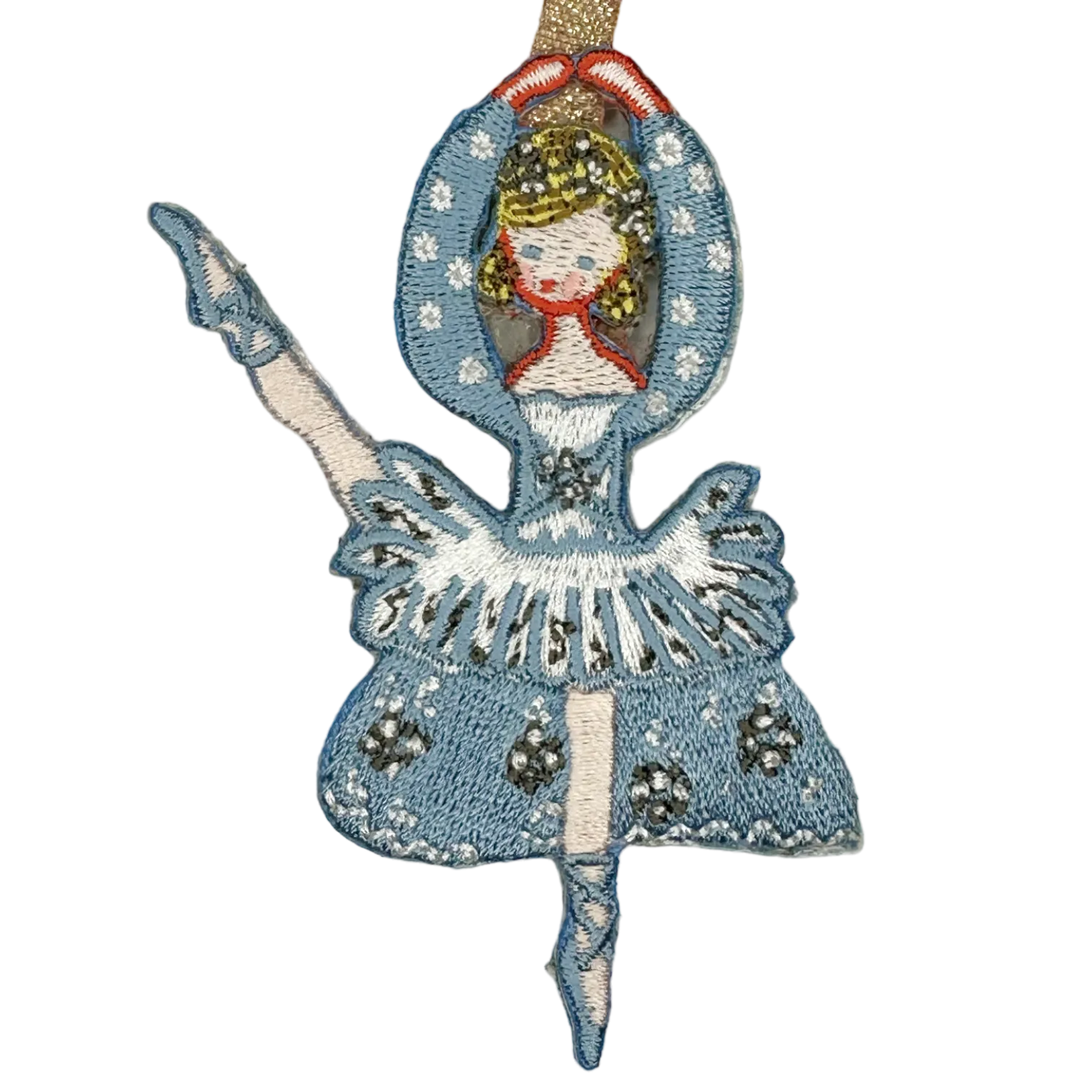 Nutcracker Embroidered Ornament - Christmas Tree