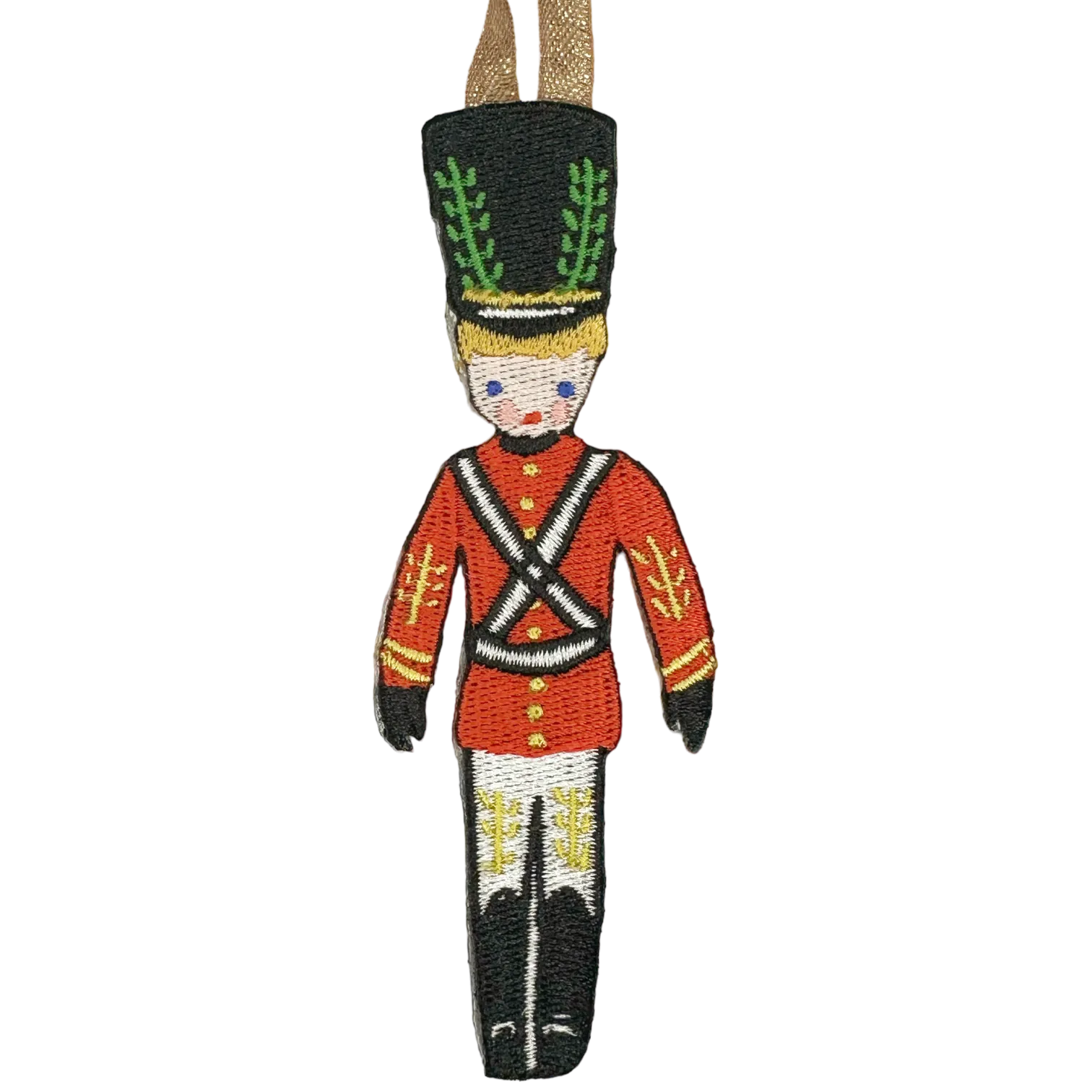 Nutcracker Embroidered Ornament - Christmas Tree