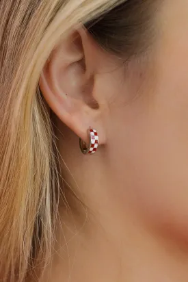 Red and White Checkered Hoops