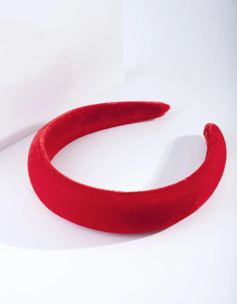 Red Velvet Padded Headband