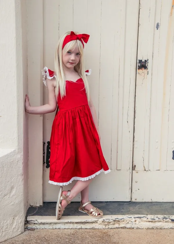 Rosie Girls Red Christmas Dress