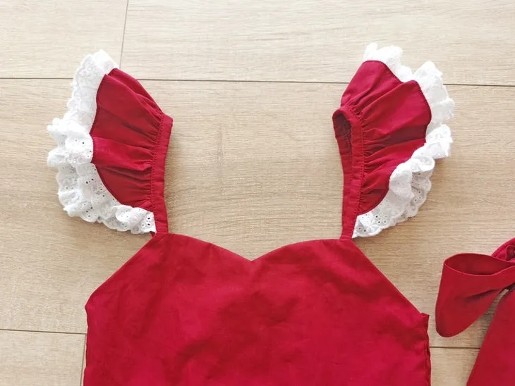 Rosie Girls Red Christmas Dress