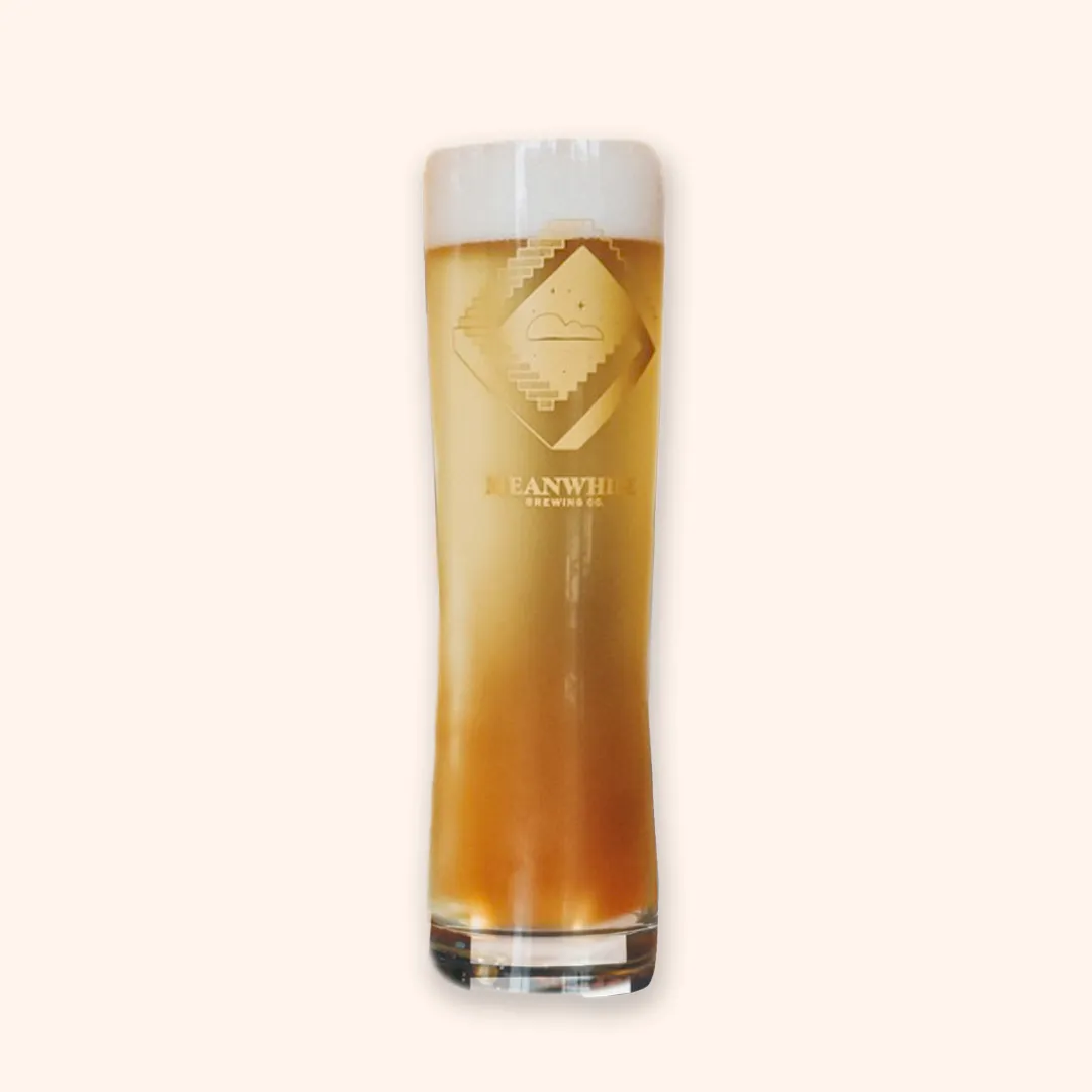 Rotating Lager Glass