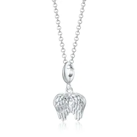 Silver Angel Wings Necklace