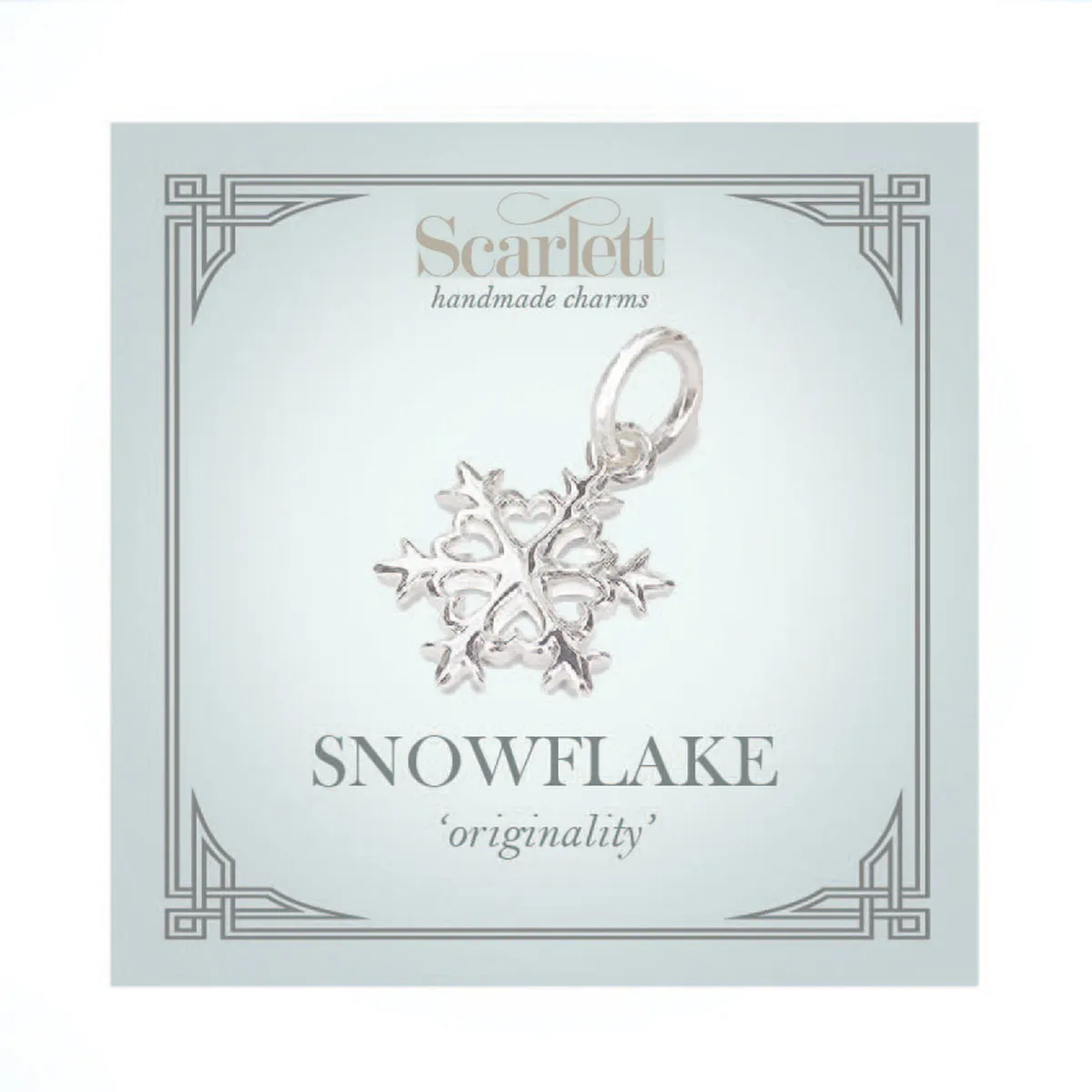 Snowflake Silver Charm