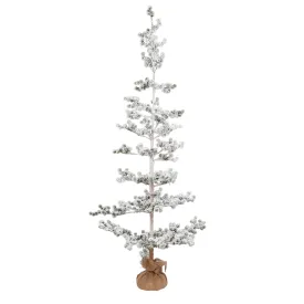 Tall Frosted Christmas Tree