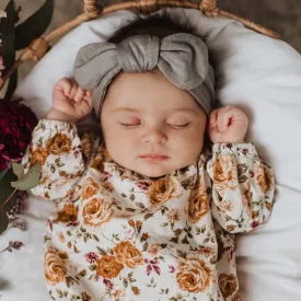 Topknot Headband -Classic Grey