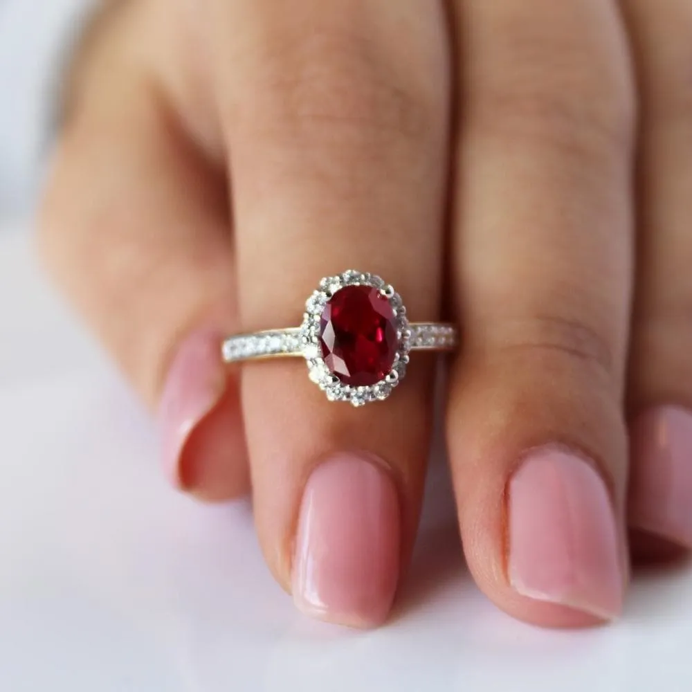 Tru-Ruby Cincature Ring