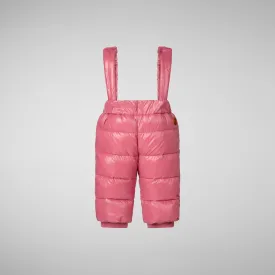 Unisex kids' baby overalls Ulmi in bloom pink