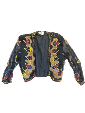 VINTAGE: Black Sequined Jacket